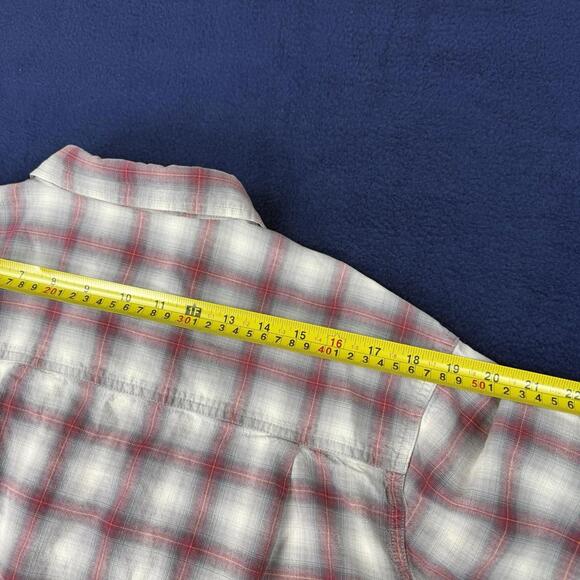 Vintage 90s Levis Orange Tab Plaid Long Sleeve Western Shirt Men Size L Cotton - Picture 9 of 9